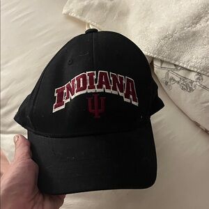 Indiana Black Baseball Cap